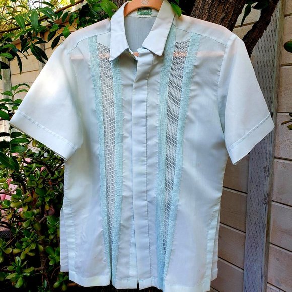 Pristine Tesoros Light Blue Sheer Shirt 